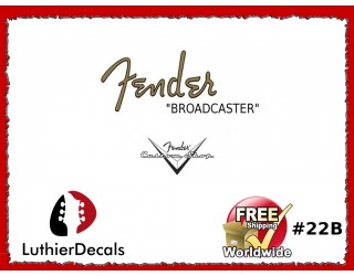 Fender Broadcaster Guitar Decal #22b